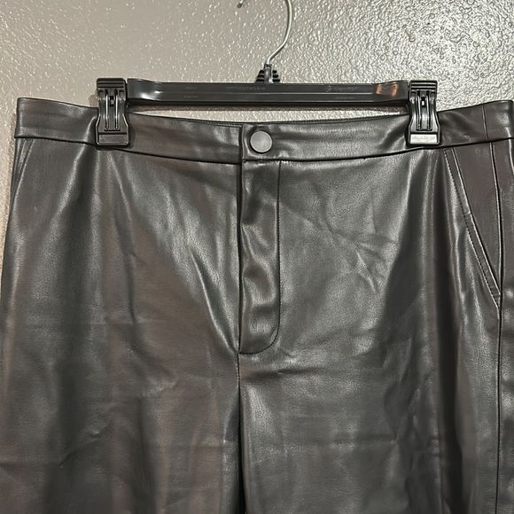Zara Black Leather Leggings - Picture 4 of 7